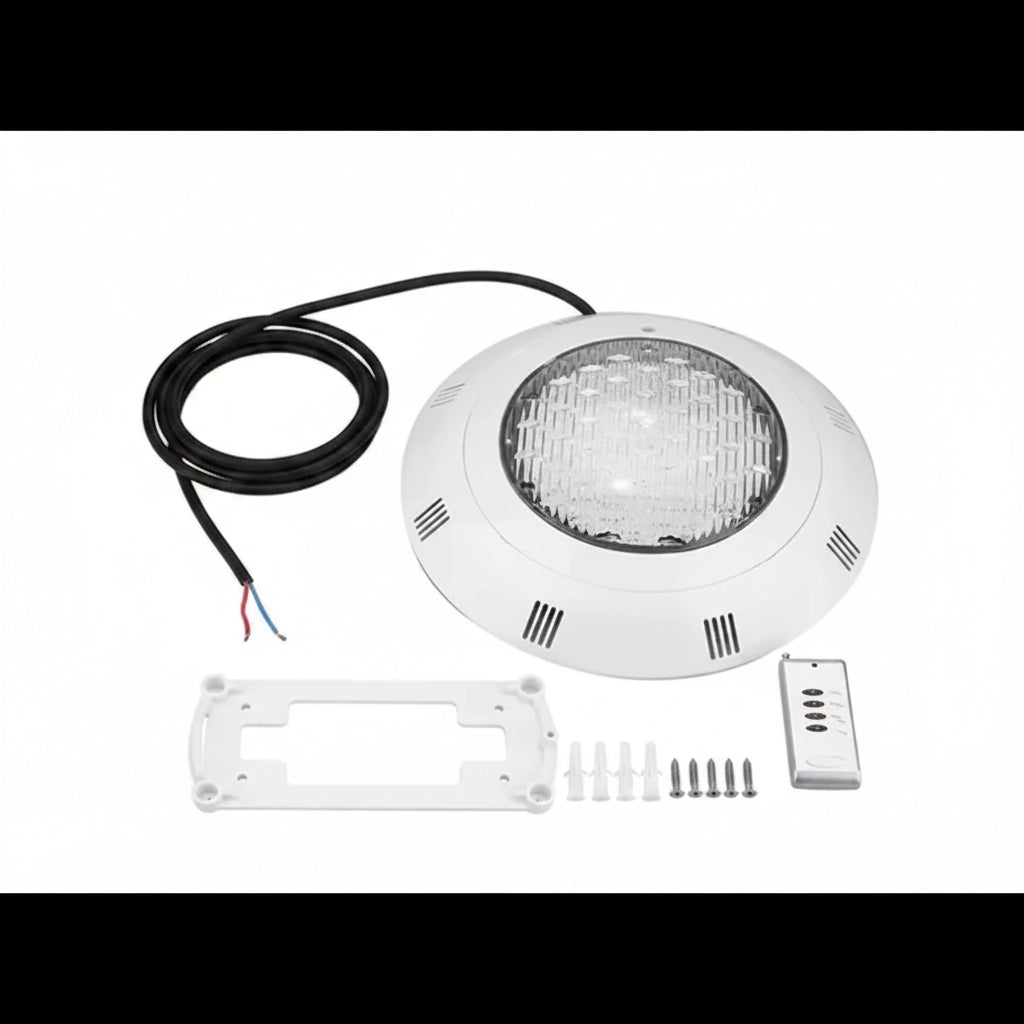 Foco LED Subacuático Piscina RGB 18W Mando Multicolor IP68