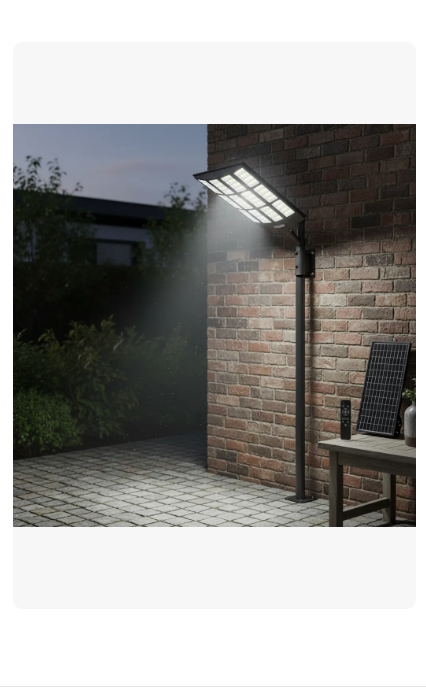 Foco Solar LED 10000W Alta Potencia Sensor + Control + Soporte