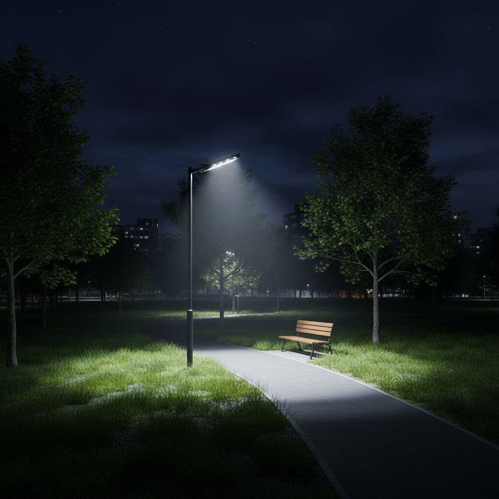Reflector Solar LED 5000W | IP67 Sensor + Control Remoto + Soporte