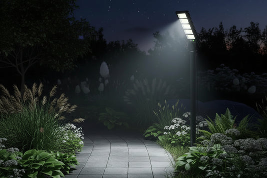 Foco Solar LED 1500W con Sensor de Movimiento y Control Remoto – IP67 Exterior