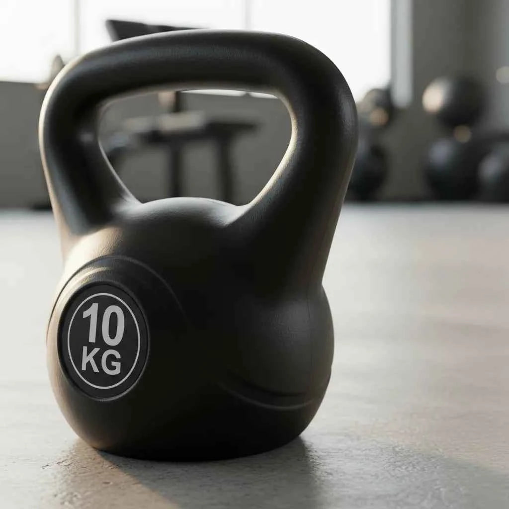 Pesa Rusa Kettlebell 10 kg – PVC Antideslizante para Crossfit Avanzado