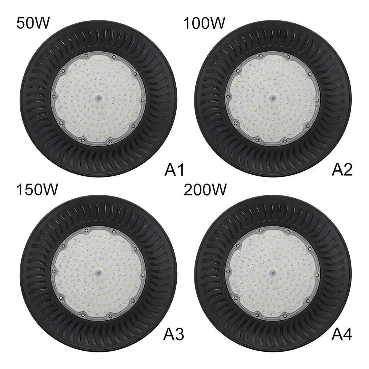 Campana LED UFO 200W Industrial IP65 Chip Epistar Luz Fría 40.000h