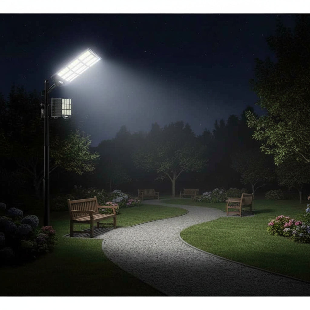 Foco Led Solar Gigante 10000w Potente + Control + Soporte