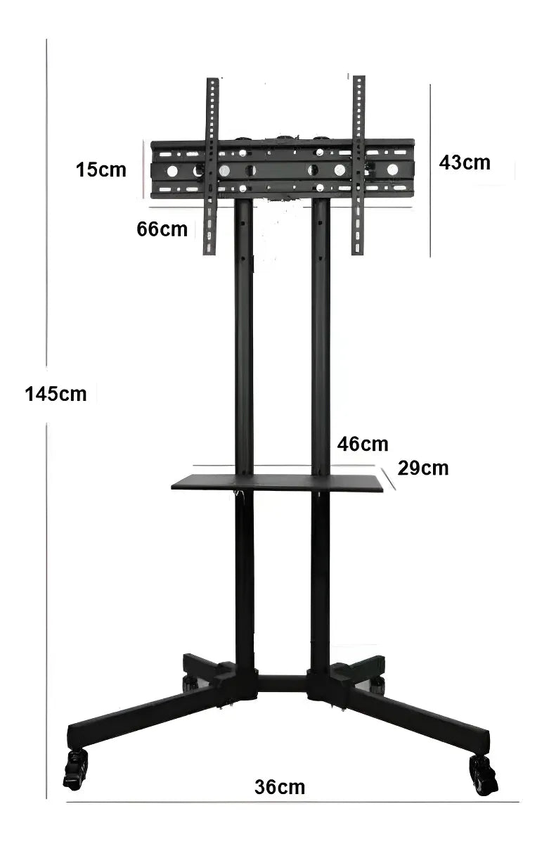 Soporte TV Base Pedestal con Ruedas 32" a 70" – Hasta 60 kg