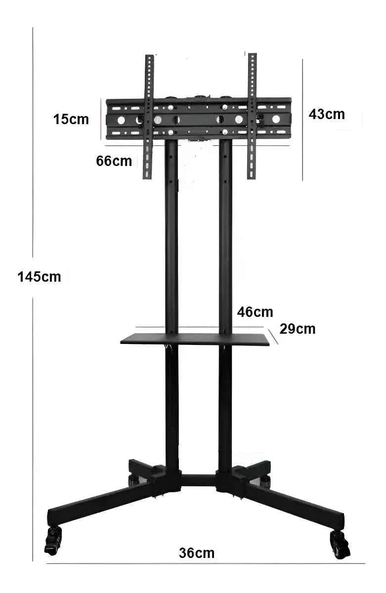 Soporte TV Base Pedestal con Ruedas 32" a 70" – Hasta 60 kg