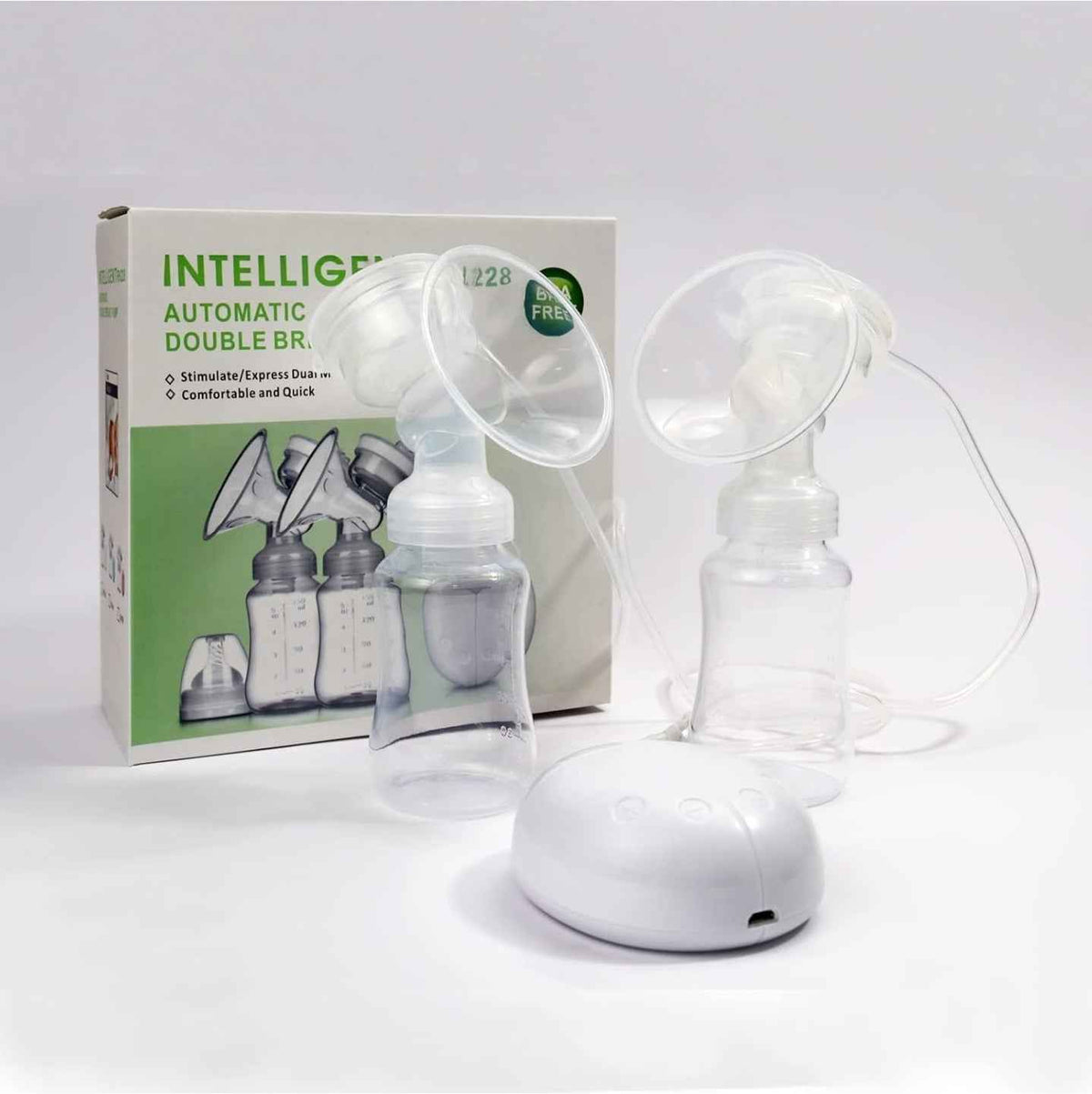 Sacaleches Eléctrico Doble Portátil Manos Libres – 8 Niveles USB Silencioso
