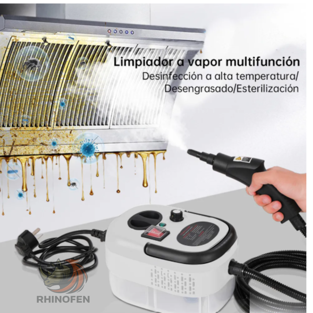Limpiador a Vapor Portátil 3BAR 105°C con 6 Cabezales – Listo en 10 Segundos