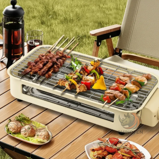 Parrilla Eléctrica Asador Interior Portátil 2 en 1 – 2000W