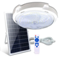 Lámpara LED Plafón Solar 1500W Luz Dual 3500K+7500K – Panel Solar + Control Remoto