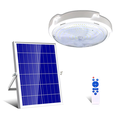 Lámpara LED Plafón Solar 1500W Luz Dual 3500K+7500K – Panel Solar + Control Remoto