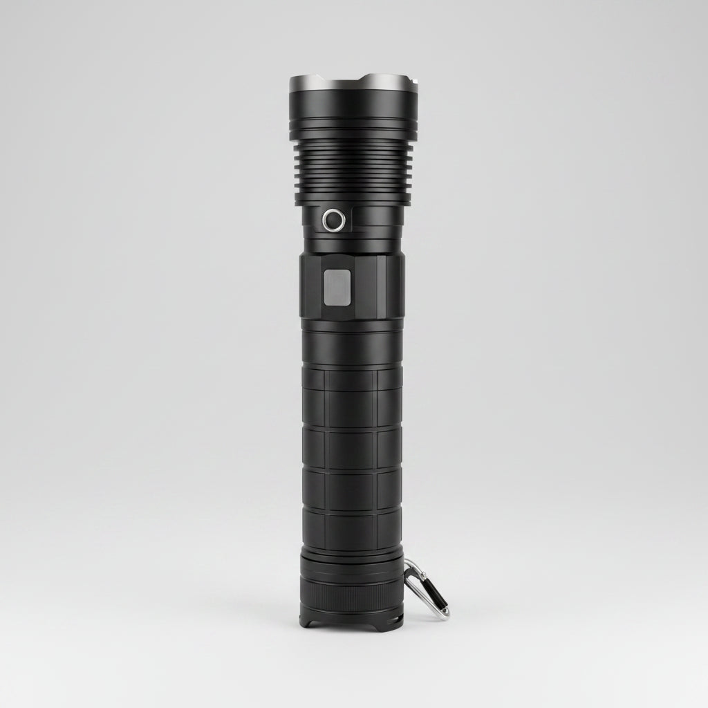 Linterna Led Grande Potente Zoom Ajustable + Power Bank
