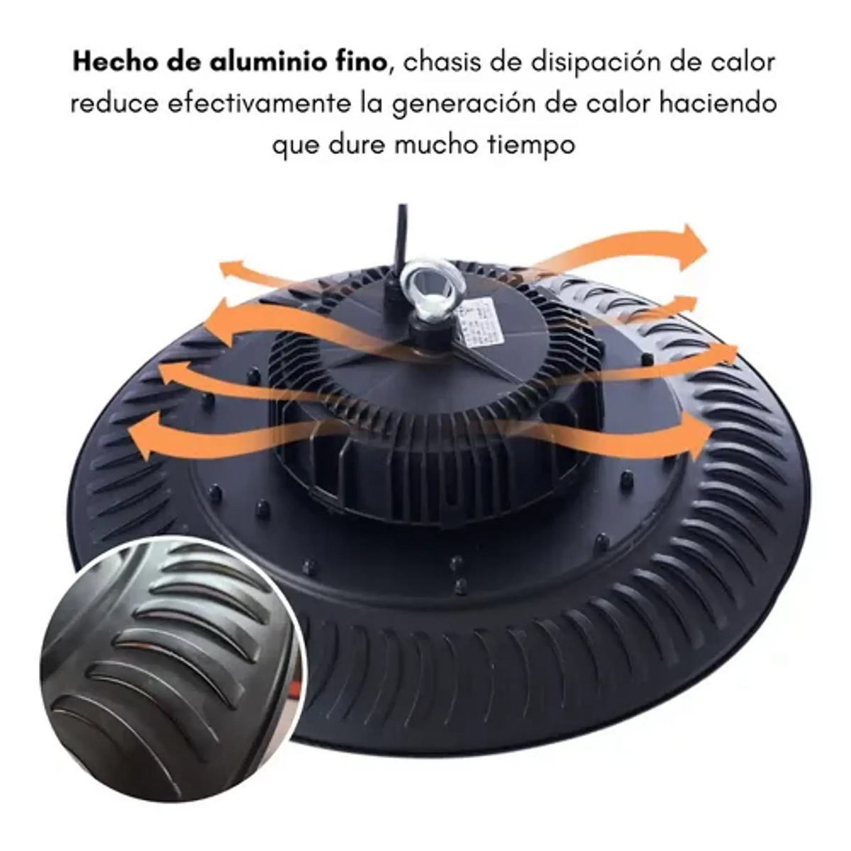Pack 6 Campanas UFO LED 200W Industrial IP65 | Bodega Galpón
