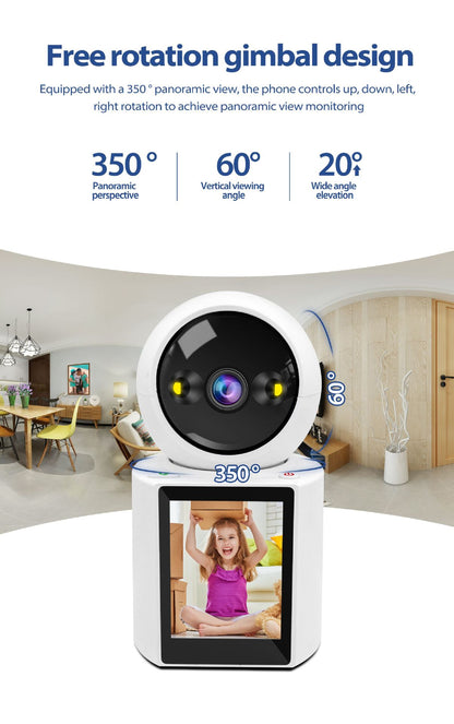 Cámara WiFi PTZ Interior 1080P con Seguimiento Humano – App ICSEE