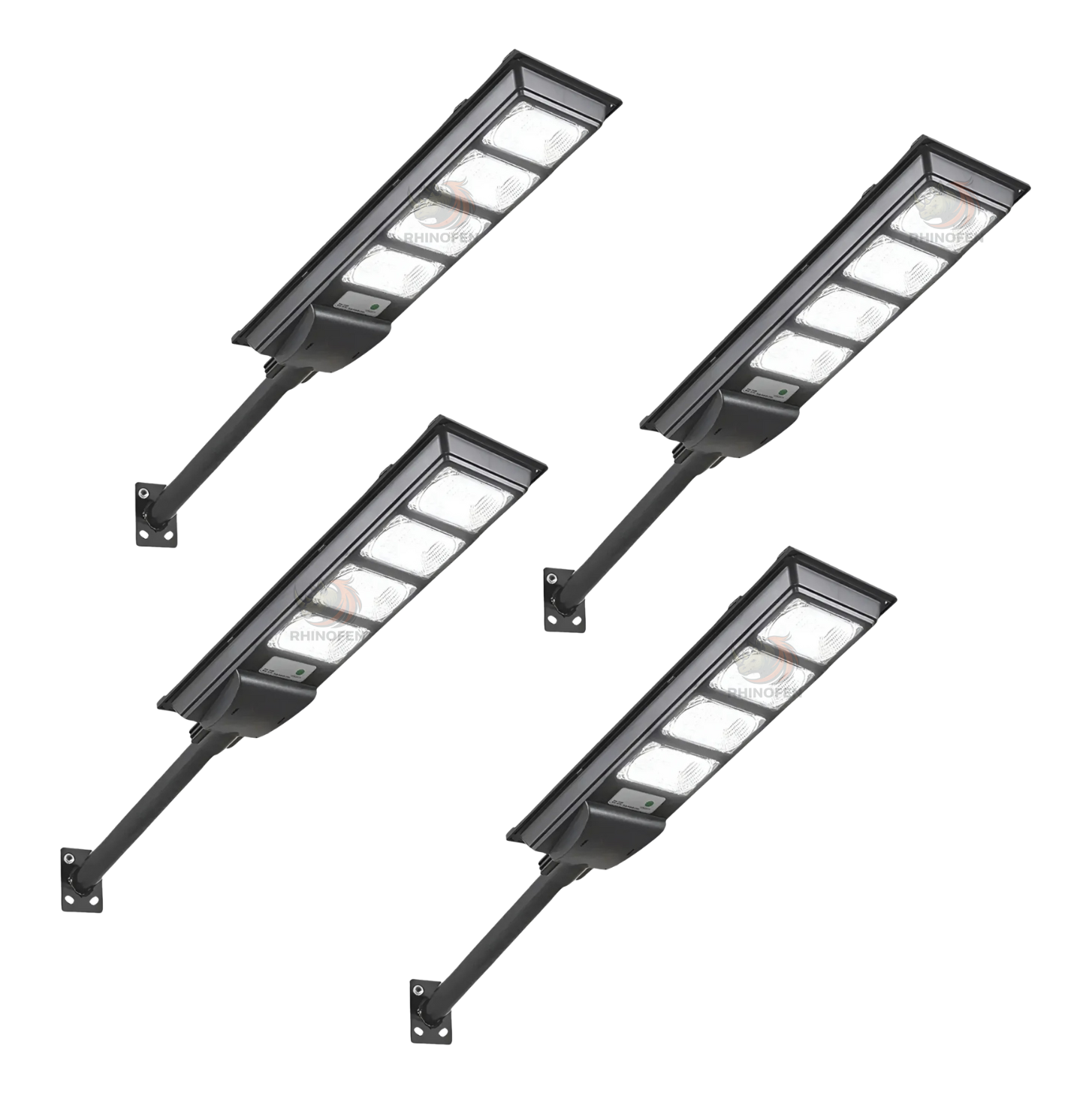 Pack 4 Foco Solar 1000W Led Calidad + Soporte + Control Remoto Ip65