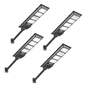 Pack 4 Foco Solar 1000W Led Calidad + Soporte + Control Remoto Ip65