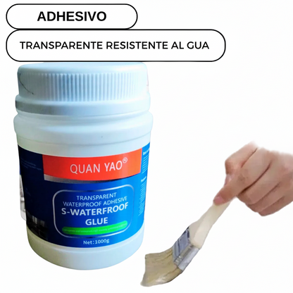 Sellador Silicona Impermeable Transparente 1 Kg – Tapa Goteras Interior y Exterior