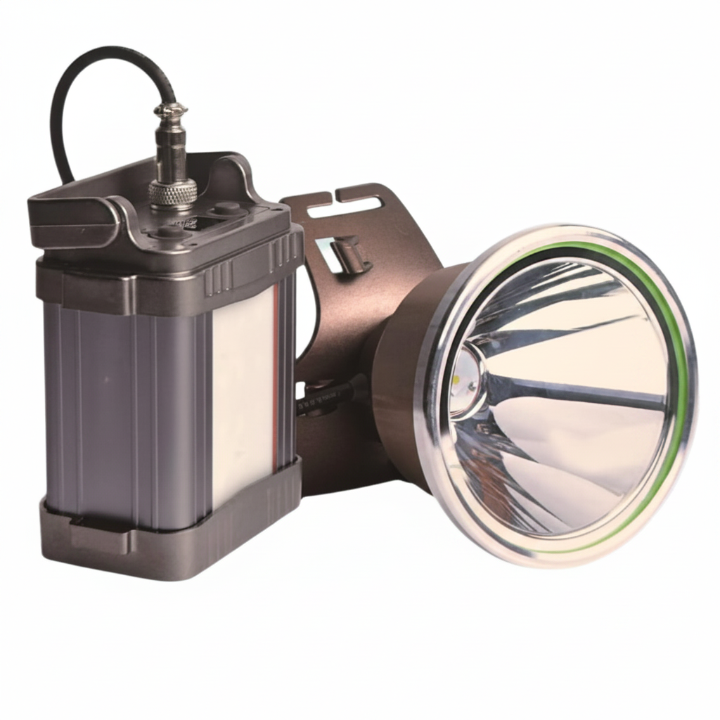 Linterna Minera LED 1000W – Foco Largo Alcance para Camping y Caza