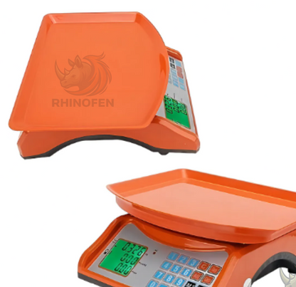 Balanza Digital Comercial 40kg color Naranja