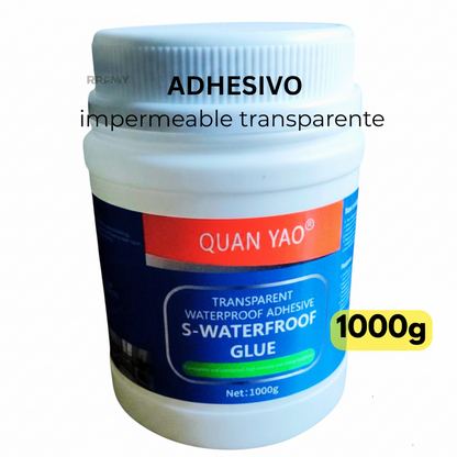 Sellador Silicona Impermeable Transparente 1 Kg – Tapa Goteras Interior y Exterior