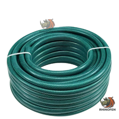 Manguera de Jardín Reforzada 50m 1/2" Triple Capa PVC Anti-UV Verde