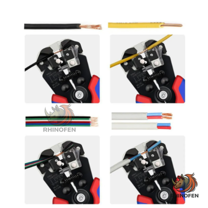 Kit Crimpado Virolas 5 en 1 con Pelacables y 1.200 Terminales AWG10-24