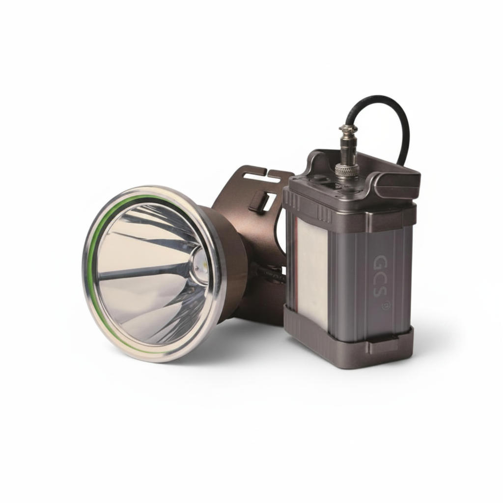 Linterna Minera LED 1000W – Foco Largo Alcance para Camping y Caza