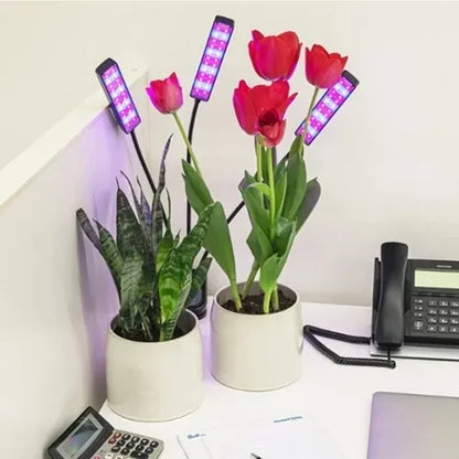 Lámpara de Cultivo Indoor LED UV 3 Alas Plegables para Plantas de Interior
