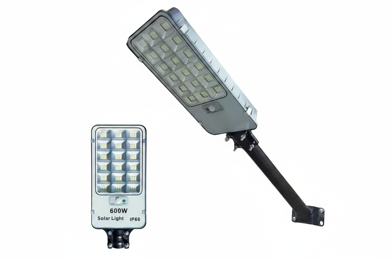 Foco Led Con Panel Solar 600w Exterior Ip66 + Soporte