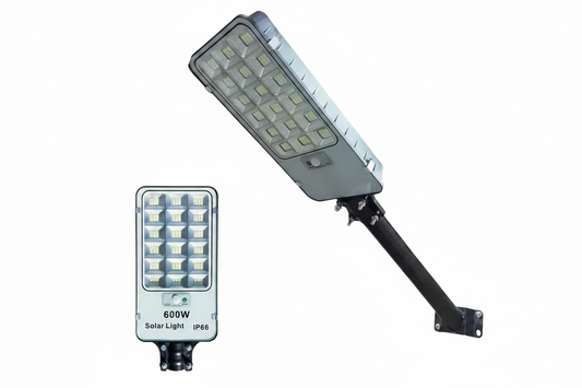 Foco Led Con Panel Solar 600w Exterior Ip66 + Soporte
