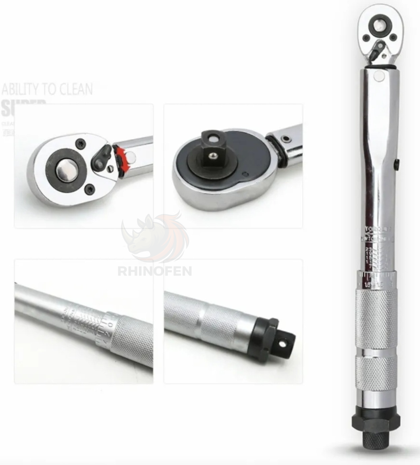 Llave de Torque 5-25 Nm 1/4" Profesional para Bicicleta y Moto con Clic Audible
