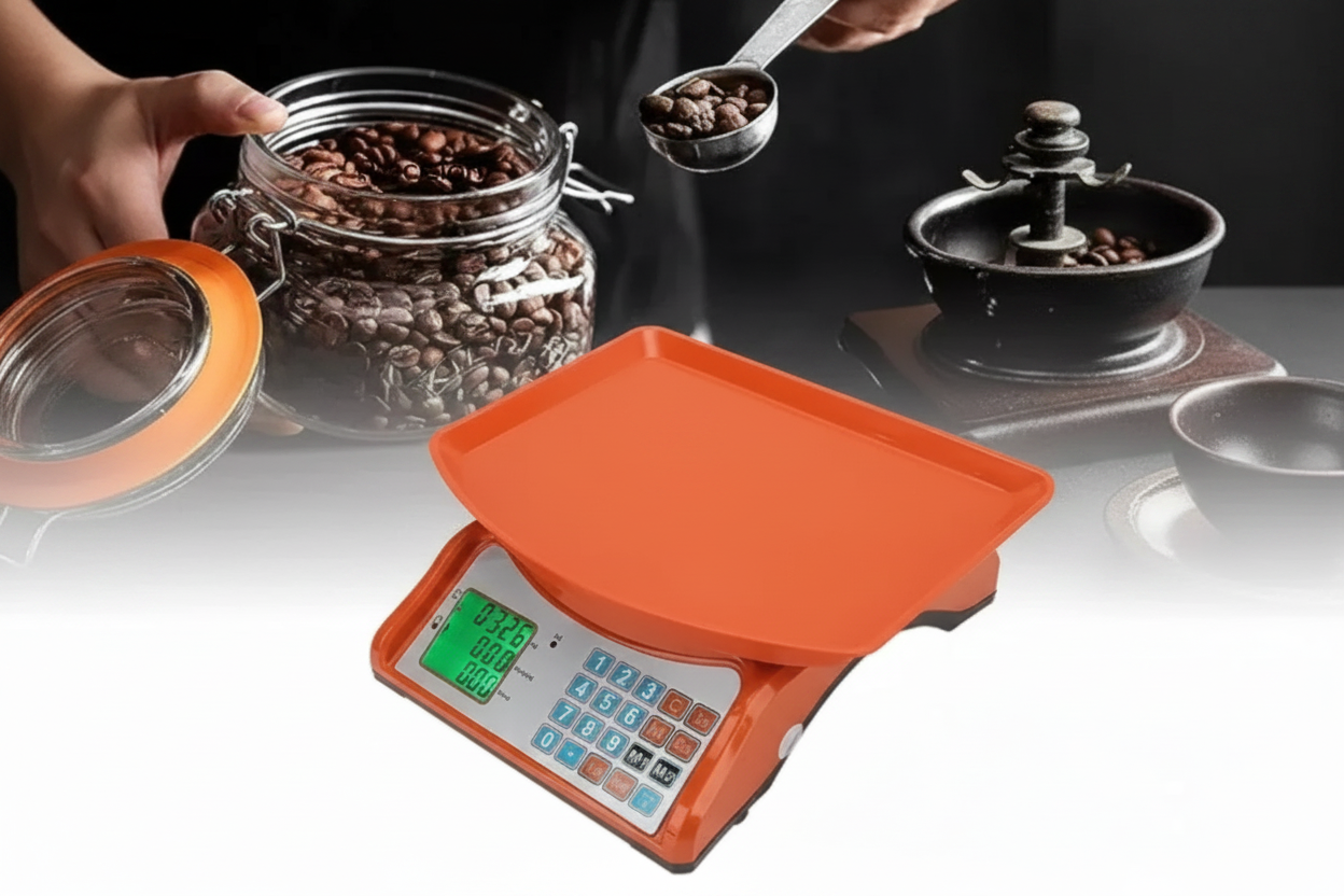 Balanza Digital Comercial 40kg color Naranja