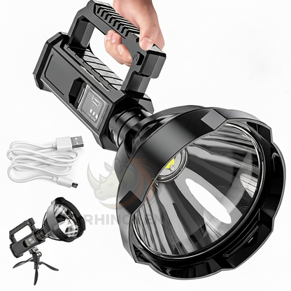 Linterna Led De Largo Alcance con Tripode / Cargador Emergencia