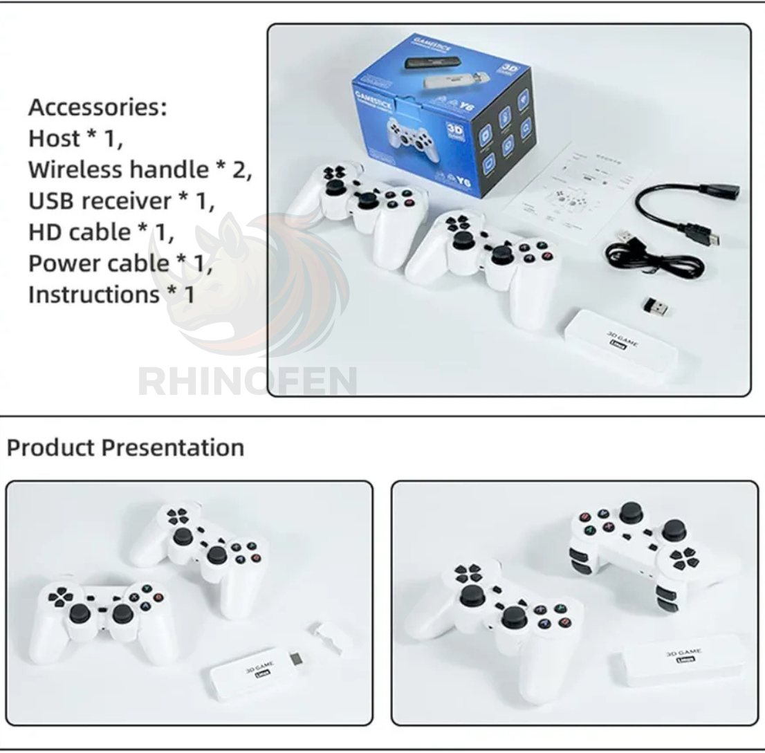 Consola HDMI Retro HD con 2 Mandos Inalámbricos