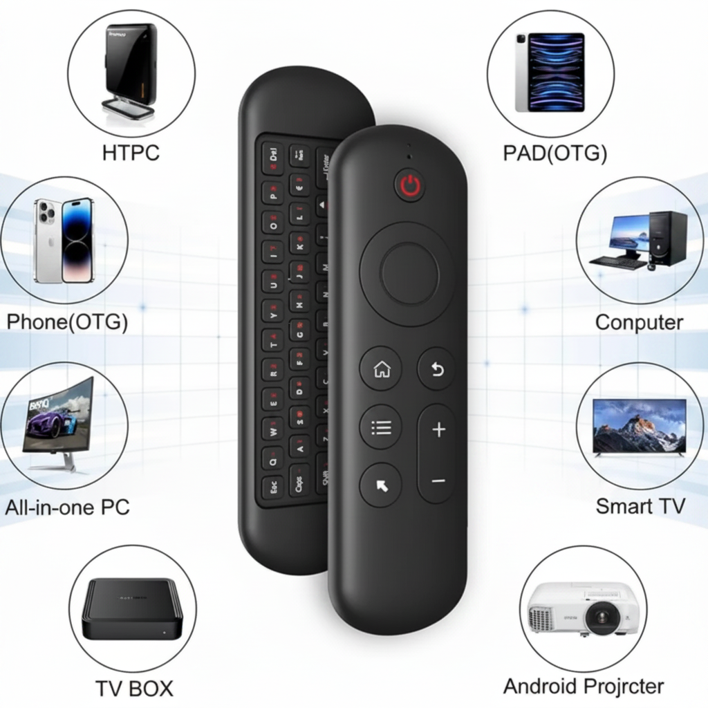 Air Mouse Control Remoto Inalámbrico Recargable USB Bluetooth