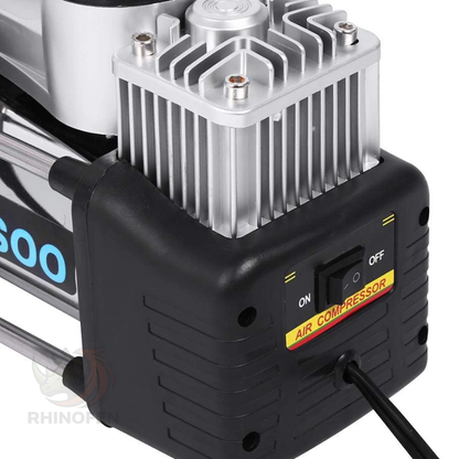 Compresor de Aire para Auto 12V Doble Cilindro