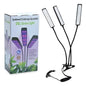 Lámpara de Cultivo Indoor LED UV 3 Alas Plegables para Plantas de Interior