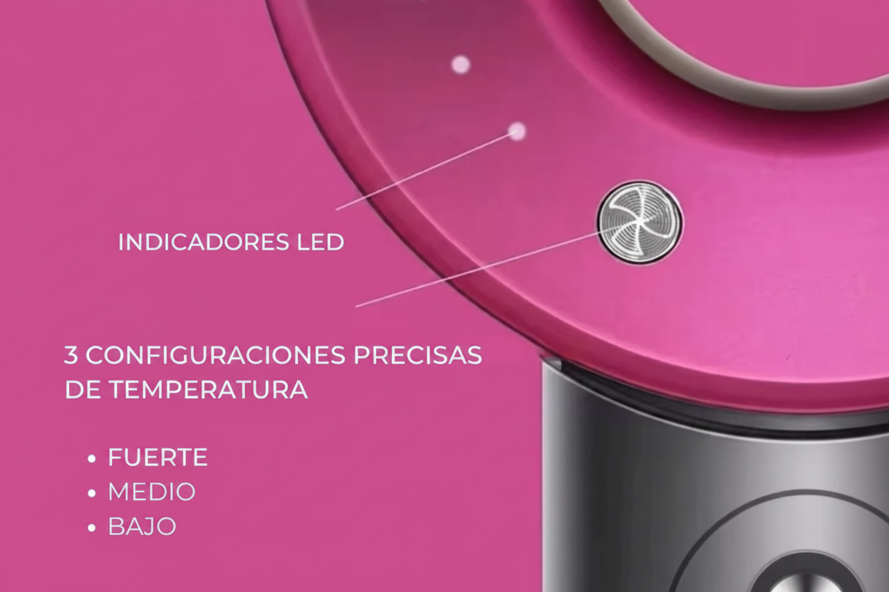 Secador Iónico Tipo Supersonic con Difusor y Boquillas