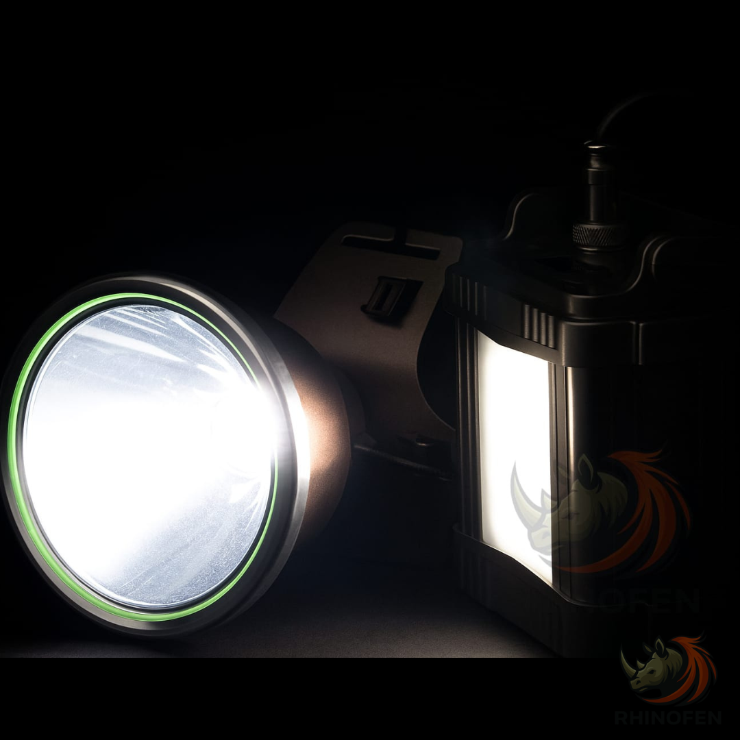 Linterna Minera LED 1500W – Largo Alcance 800m para Camping y Caza