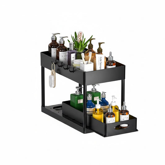 Estante Organizador de 2 Niveles para Baño o Cocina