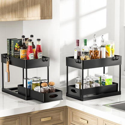 Estante Organizador de 2 Niveles para Baño o Cocina