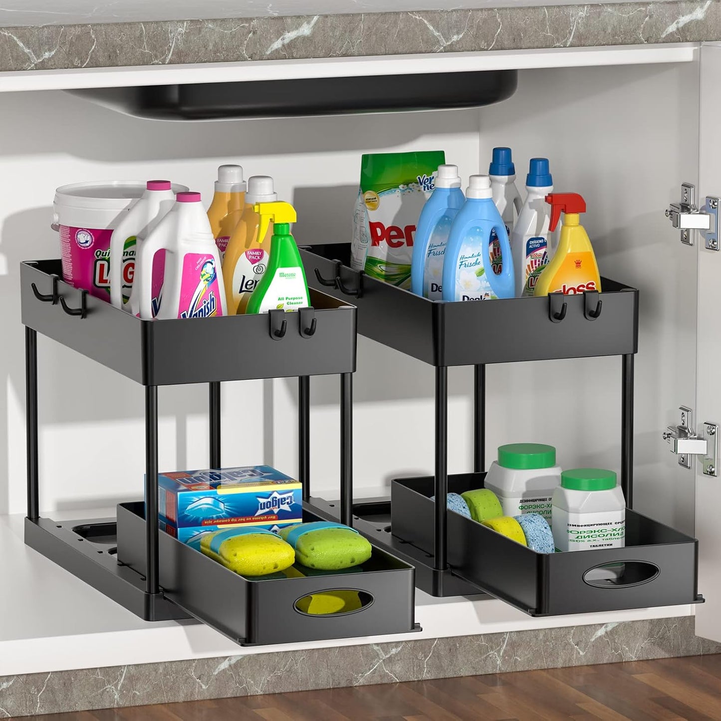 Estante Organizador de 2 Niveles para Baño o Cocina