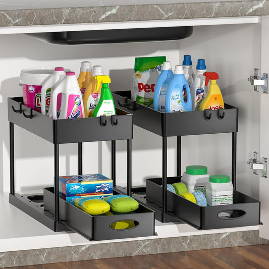 Estante Organizador de 2 Niveles para Baño o Cocina