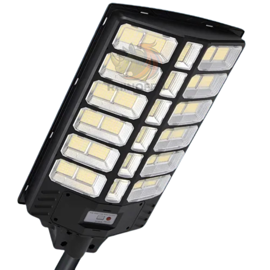 Pack 2 Foco Led Solar 1200w con Control Remoto y Base