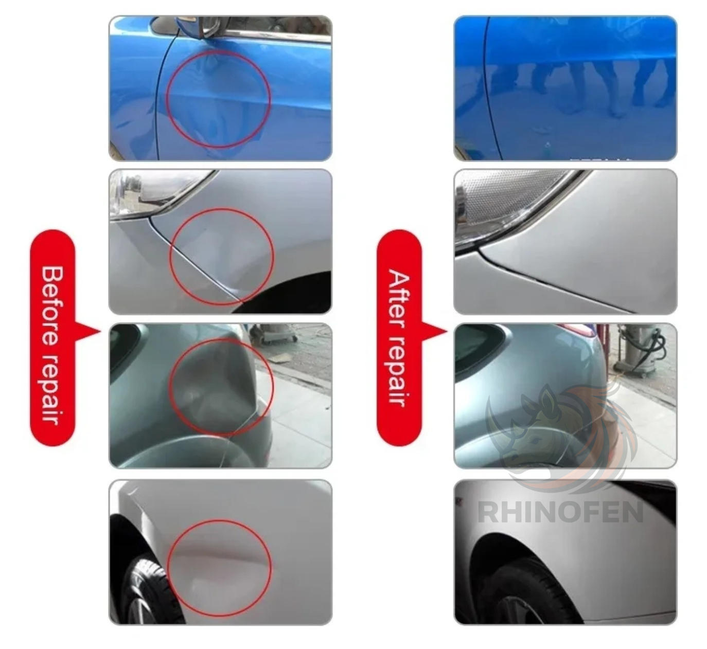 Kit Desabollador Ventosa Reparación Golpes Abolladuras Autos