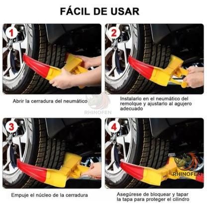 Traba Rueda Antirrobo Grande Pitbull – Seguridad para Vehículos