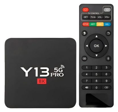 TV Box Genérico Negro con Apps Streaming y Entretenimiento