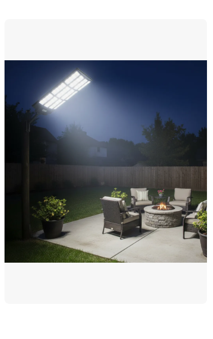 Foco Solar LED 10000W Alta Potencia Sensor + Control + Soporte