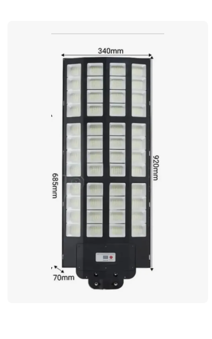 Foco Solar LED 10000W Alta Potencia Sensor + Control + Soporte