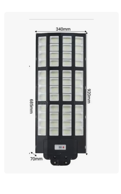 Foco Solar LED 10000W Alta Potencia Sensor + Control + Soporte