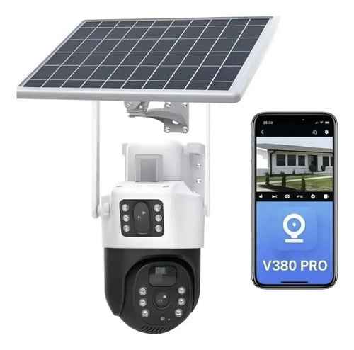 Cámara Seguridad Solar 4g Homologada Doble Lente 360°